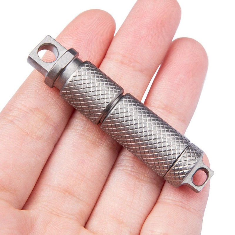 First Food Jar - Titanium Legering Afdichtingen Capsule Draagbare Sleutelhanger