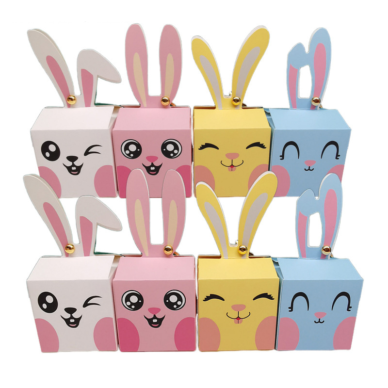 Baby Food Kids - 12/24 Stuks Cartoon Konijn Bonbondoos Happy