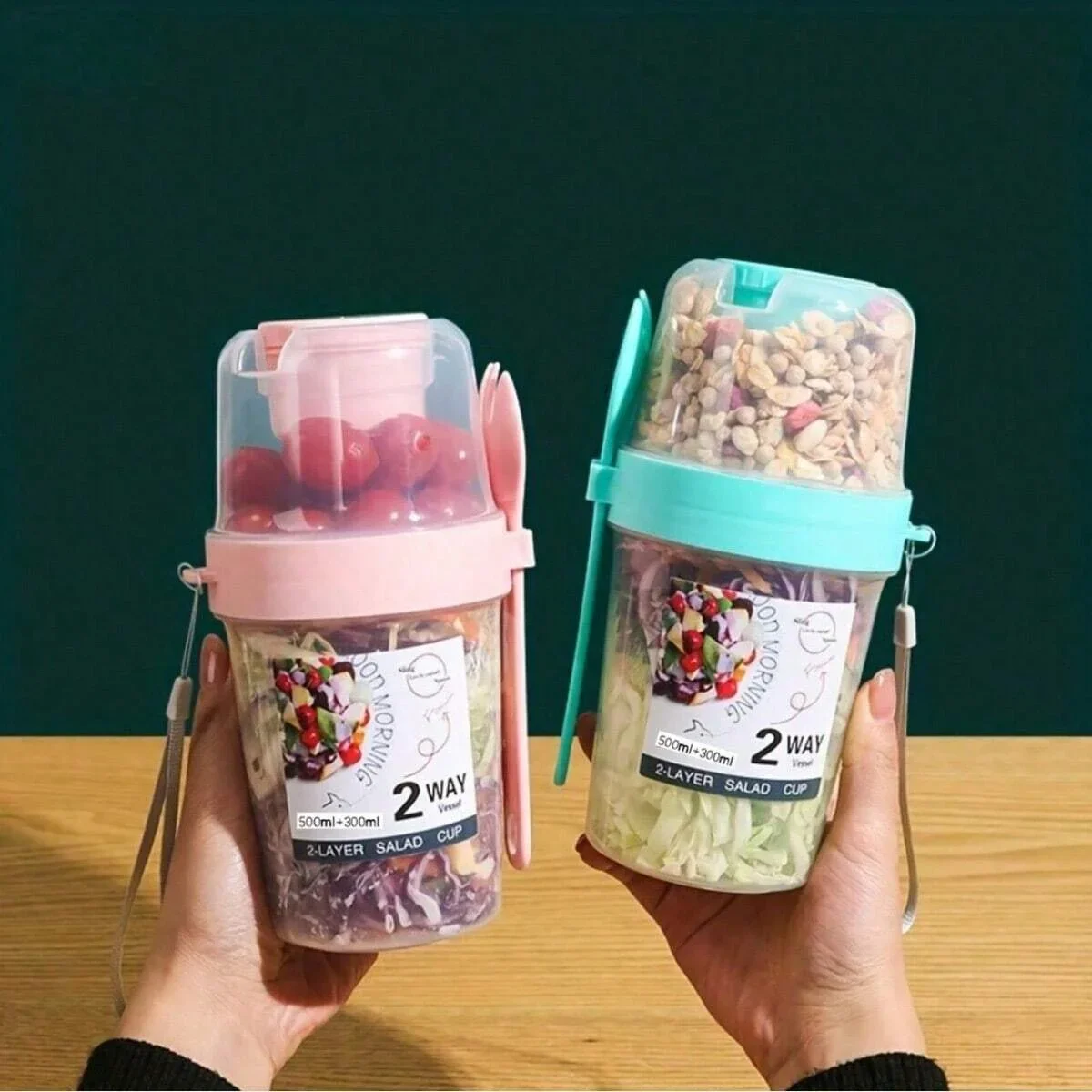 Baby Food On The Go - Ontbijt onderwegbekers Saladebeker om mee te