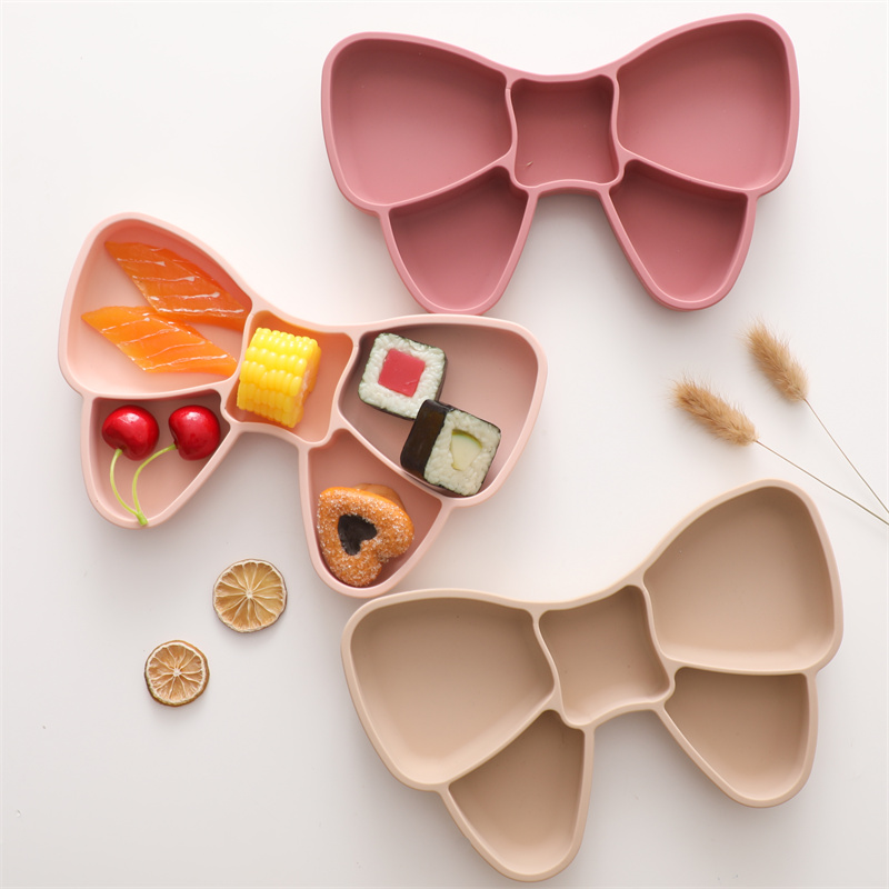 Baby Food Product - Baby Siliconen Eetbord Strik Bpa Gratis