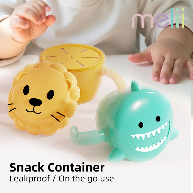 Baby Food On The Go - Melii Snackcontainer Lekvrij Draagbaar Etenopbergdoosje voor