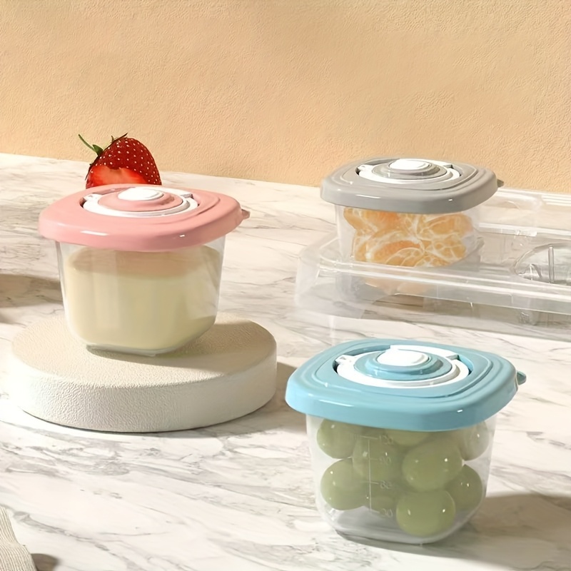 Baby Food On The Go - 6 stuks verzegelde deksel draagbare babyvoedingssupplementdoos