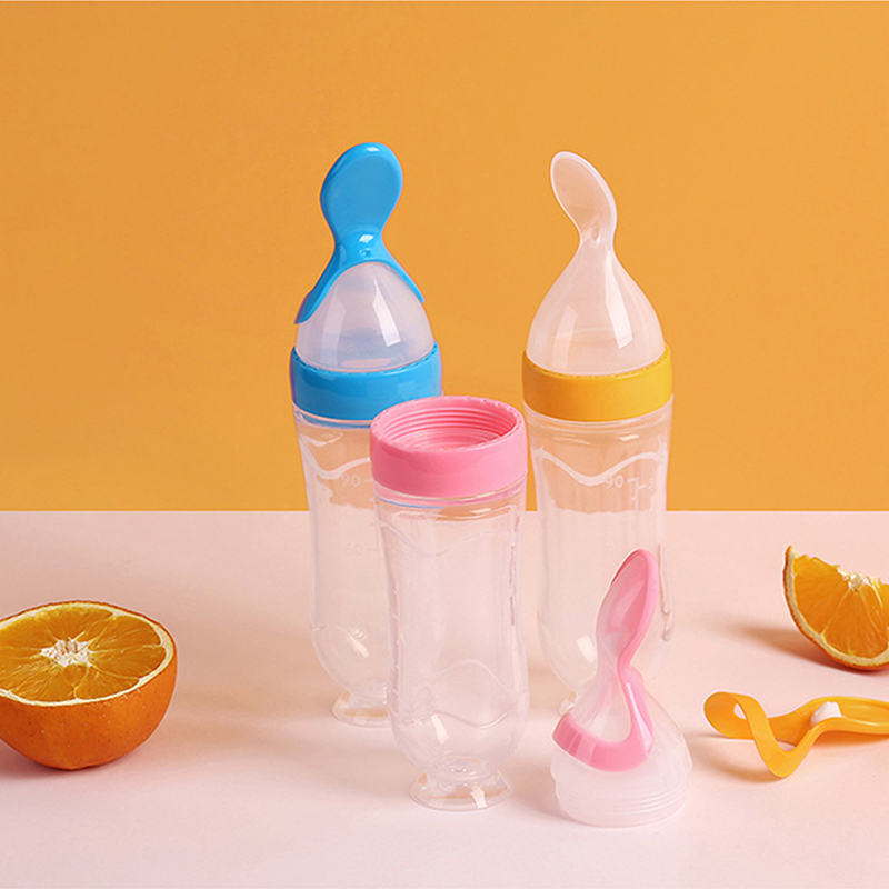 Baby Food Guide - Knijpen Zuigfles Siliconen Pasgeboren Baby Training