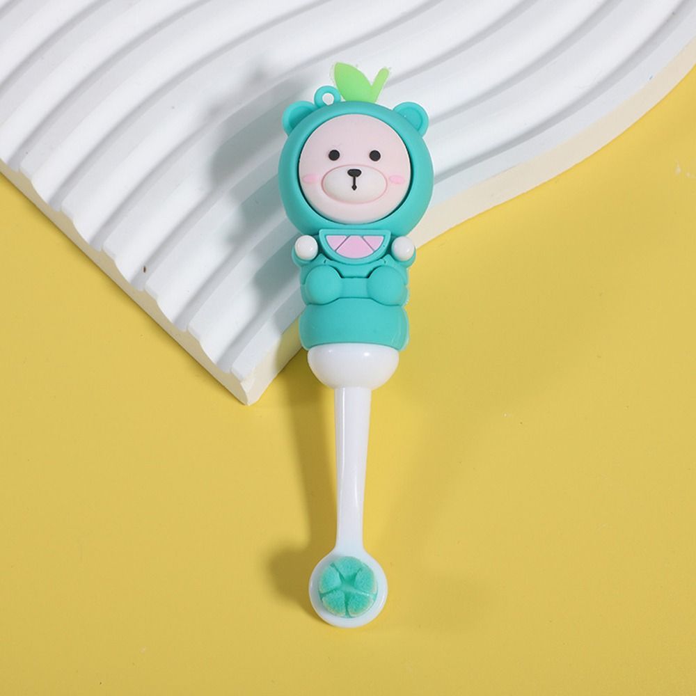 Baby Food Product - Schuifgreep Babyverzorgingsproduct Beer Voedselveilige kindertandenborstel Reinigingstandenborstel