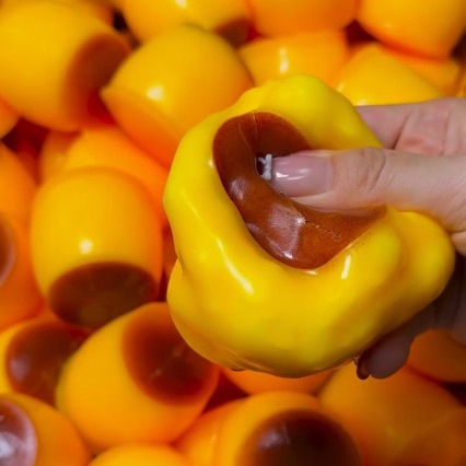 Baby Food Toy - # Pudding Stressbal Squishy Voedselvormige Pudding