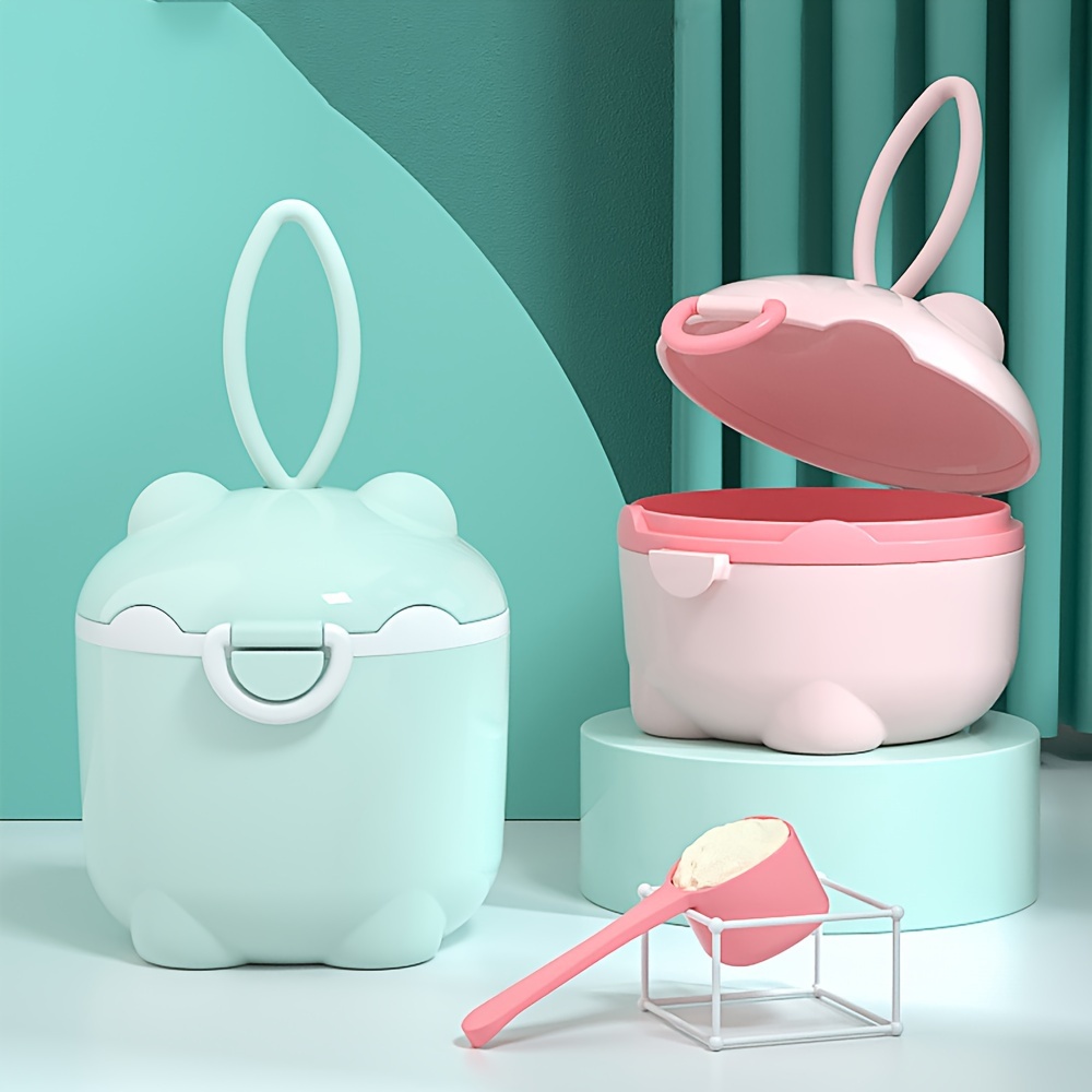 Baby Food Universe - 1 st draagbare vierlaagse melkpoederdoos, melkpoedercontainer,