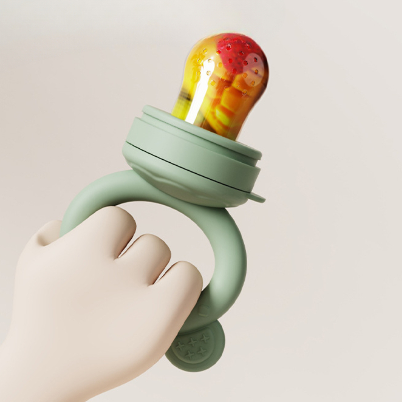 Baby Food Guide - Babyfopspeen Fruit Feeder Met Cover Siliconen