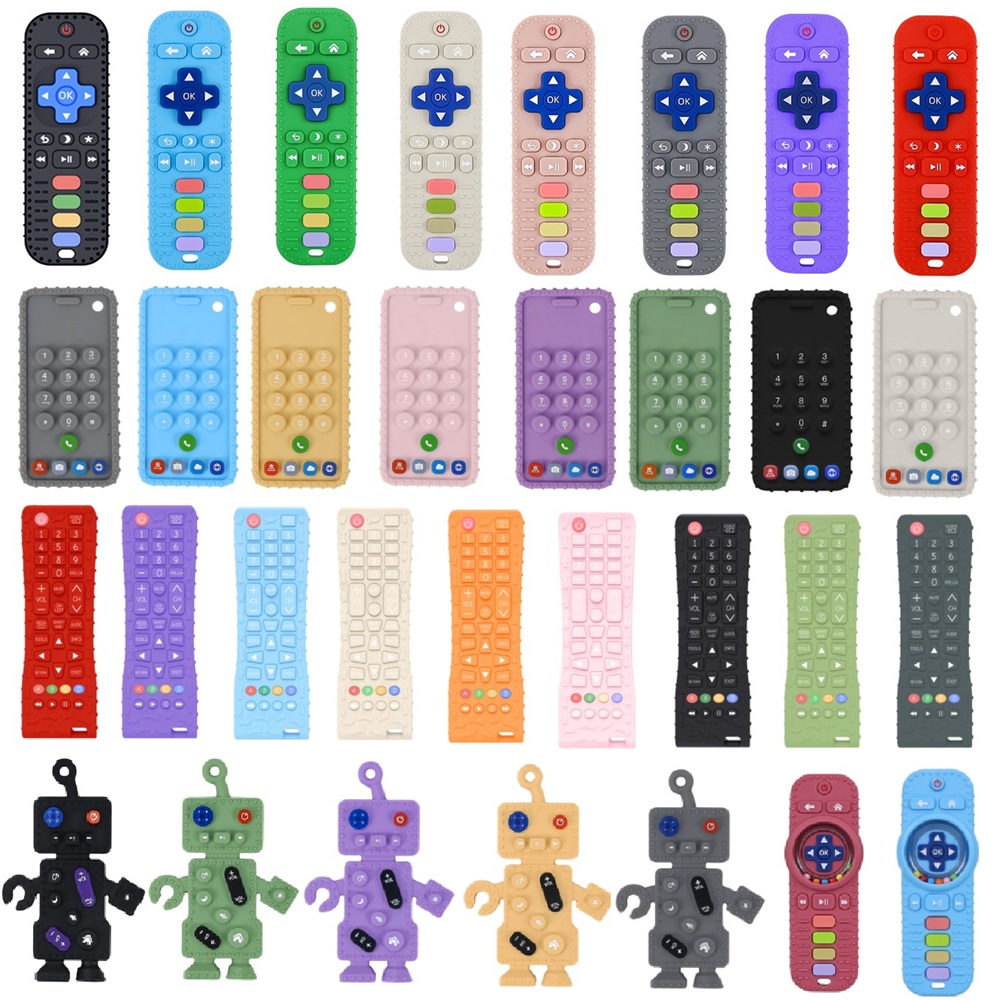 Baby Food Toy - 40 Stijlen Siliconen Simulatie TV Afstandsbediening