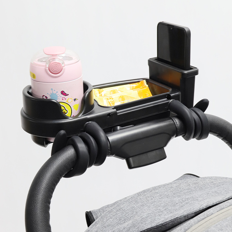 Baby Food Universe - Kinderwagen voedsellade universele duwhandgreep lade bekerhouder