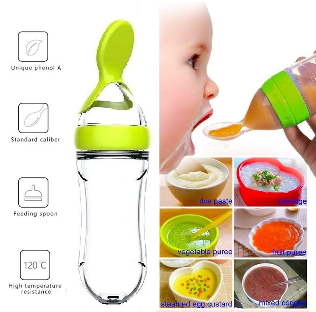 Knijpen Zuigfles Cup Siliconen - Baby Food Guide recensie en prijs