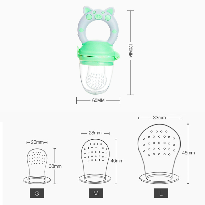 4-delige set siliconen fruit-  - Baby Food Guide recensie en prijs