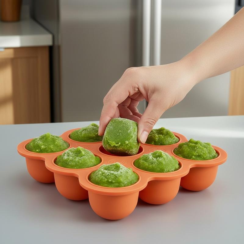 Babyvoeding siliconen bakje 9- - Baby Food Universe recensie en prijs