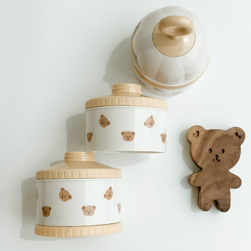 Schattige beer melkpoeder doos - Baby Food Universe recensie en prijs