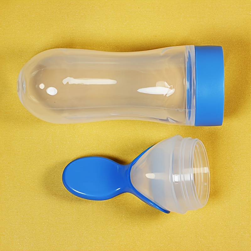 Siliconen babyfles met lepel,  - Baby Food Guide recensie en prijs