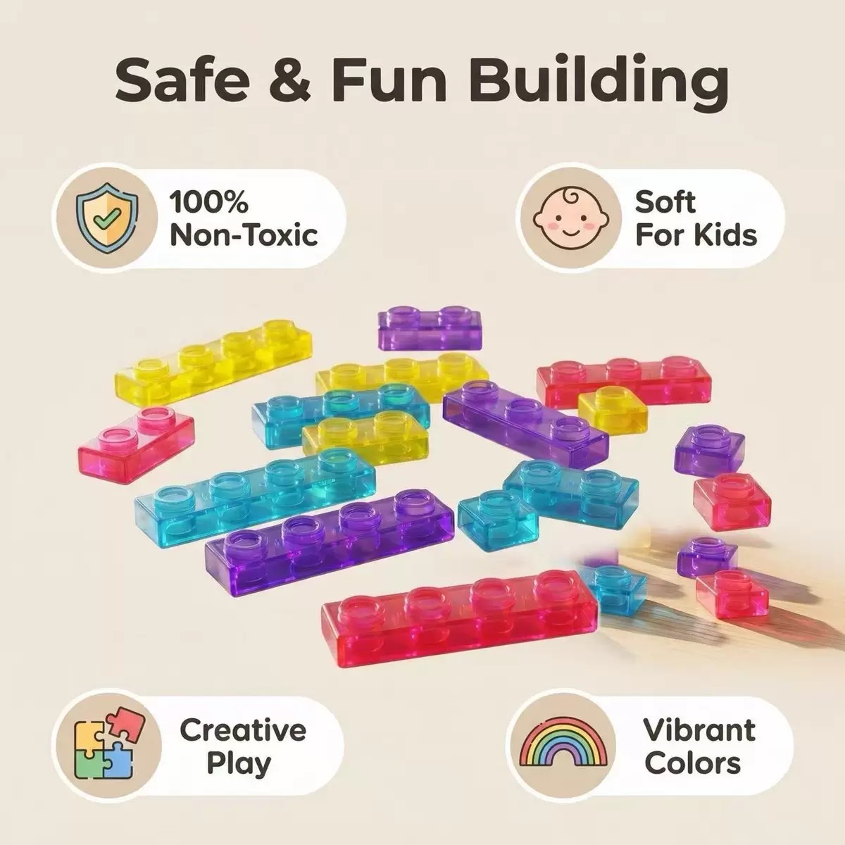 40 stuks Magic Gummy Bloc zach - Baby Food Toy recensie en prijs