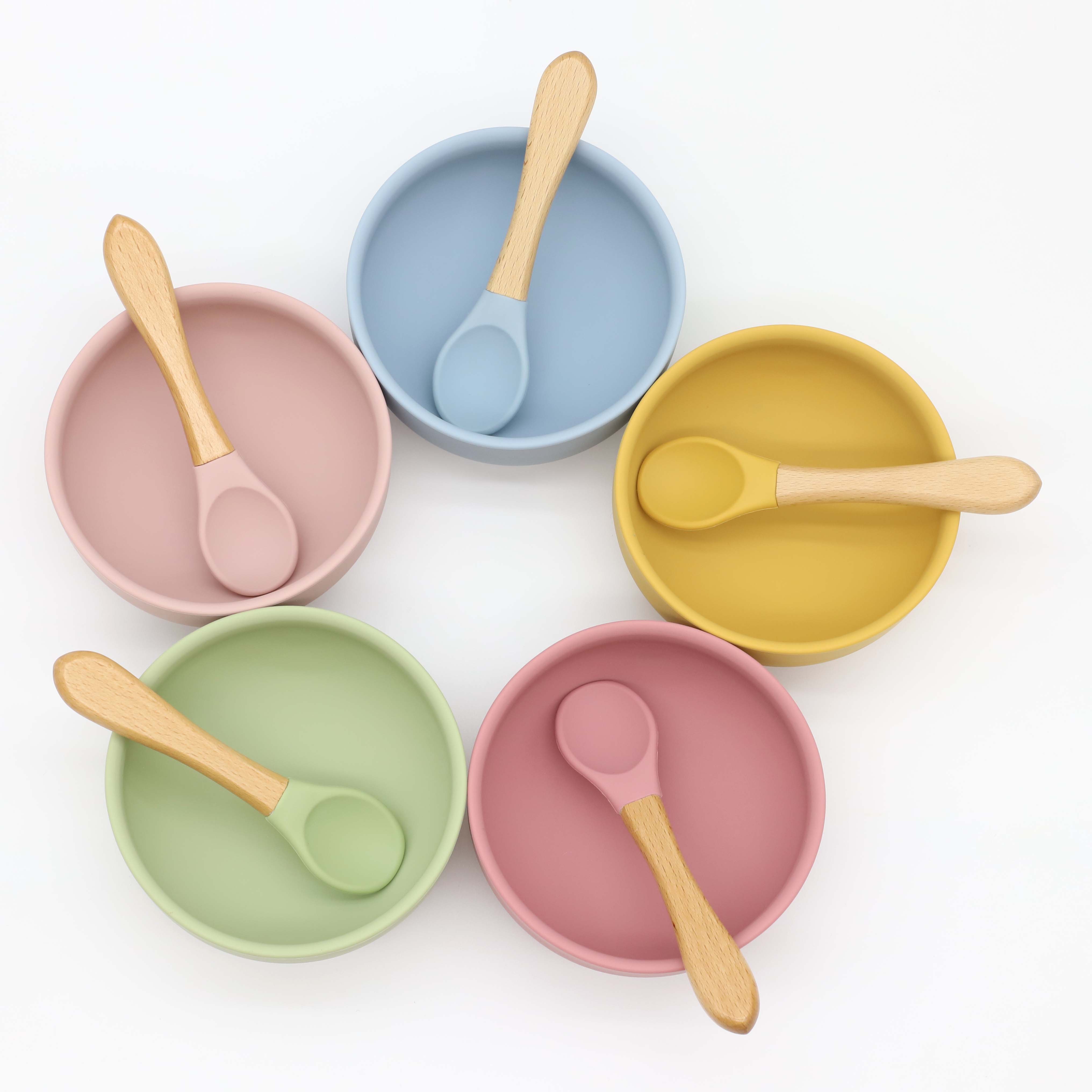 Siliconen kom met zuignap, lep - Baby Food Guide recensie en prijs