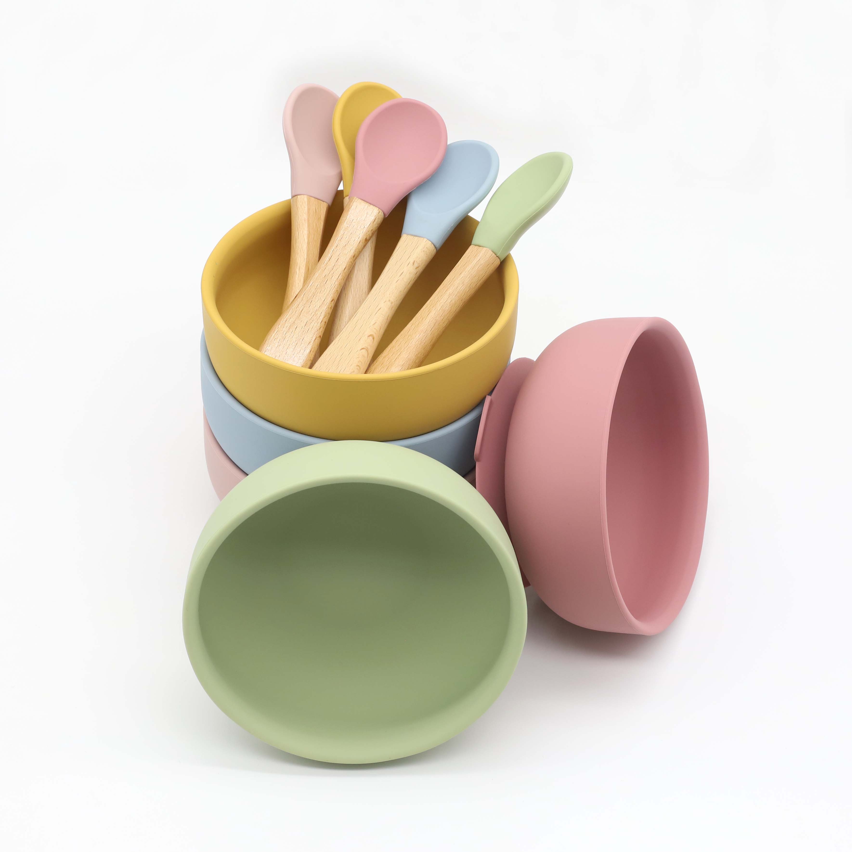 Siliconen kom met zuignap, lep - Baby Food Guide recensie en prijs