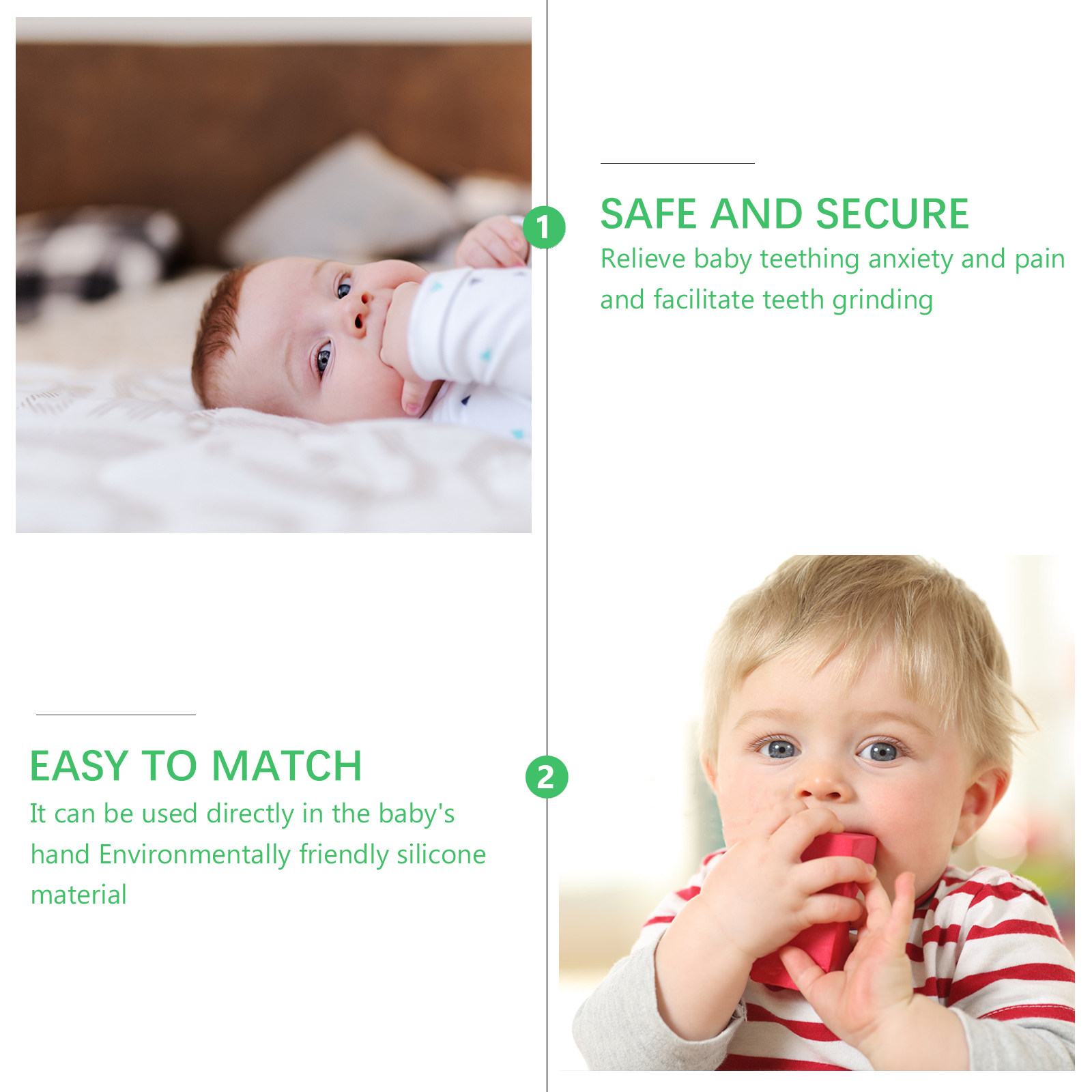 3-delige siliconen baby-bijt s - Baby Food Product recensie en prijs