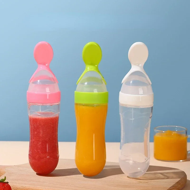 Veilige zuigfles Lepel Melkfle - Baby Food Guide recensie en prijs